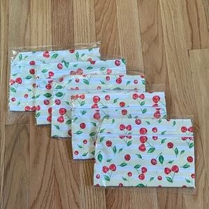 Cherry Print pouches